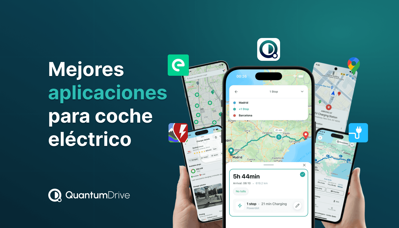 Mejores apps para coche eléctrico en 2026: comparativa real para España y Europa